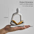 White Decor Reading Statue - Modern Abstract Thinker Sculptures - Resin Decorations for Living Room Coffee Table