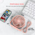 FARADAY USB Desk Fans, 5 Inches Portable Table Fans with 360° Head Rotation, Small Personal Desktop Fan (Pink)