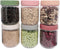 iyayayuanyuan Premium 16oz Borosilicate Glass Meal Prep Jars (6 Pack) with Airtight Lids