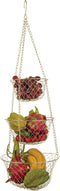 Fox Run Gold 3-Tier Kitchen Hanging Fruit Basket, 32-Inches.