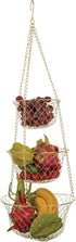 Fox Run Gold 3-Tier Kitchen Hanging Fruit Basket, 32-Inches.