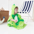 LOLANTA Hooded Dinosaur Children's Bath Towels, 100% Cotton Beach Towel for Boys, Green, 4-6 Years