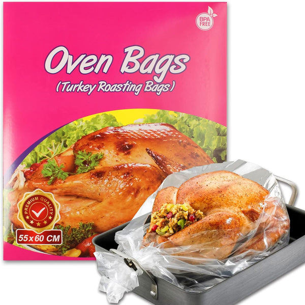 10 Counts Large Oven Bags for Turkey Size, Thanksgiving Day Roasting Cooking (1)
