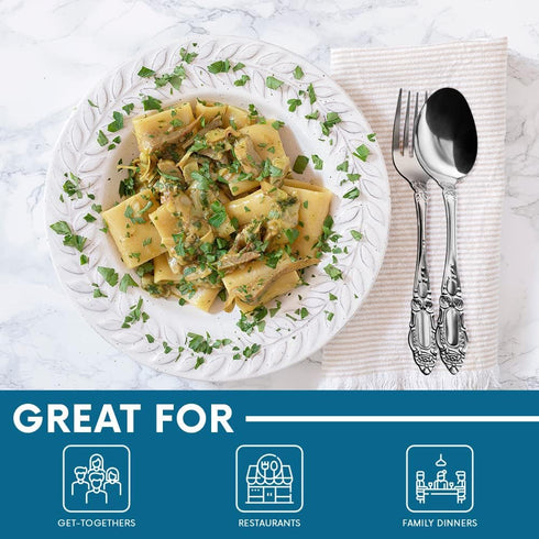 Stainless Steel Dinner Spoons, Table Spoons Flatware Set of 12