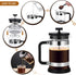 French Press Coffee Maker 21 oz - Cold Brew Heat Resistant Borosilicate Coffee Pot, 600 ml (Black)