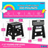 13 inch 2 Pack 300 LBS, Delxo Folding Step Stool, Non-Slip Foldable Stools Up to Step Stool with Handle, Lightweight