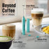 3-in-1 Zulay Froth N Go Milk Frother Rechargeable Handheld Frother Wand with Travel Case & USB-C Charger Single, Double