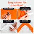 5 STARS UNITED Bed Sheet Straps Set, Adjustable Elastic Fasteners with Metal Clips, Fitted Sheet Clips (4 Pcs White)