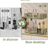 Bathroom Counter Organizer - 2 Tier Countertop Storage for Cosmetics, Skincare, Makeup, Green Vanity Tray, Spice Rack