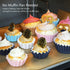Caperci Navy Blue Mini Cupcake Liners, 200 Counts Heavy Duty Paper Baking Cups, Odorless, No Muffin Pan Needed