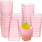 Mifoci 50 Pcs Pink 5 oz Plastic Dessert Cups Appetizer Cups for