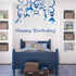 Shark Party Supplies Hanging Swirls, 30 PCS Kids Birthday Decorations for Shark Sea Themed Splash Ceiling Foil Ornaments