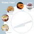 TINSKY 50Pcs Clear Plastic Disposable Cake Cutter, 9.1 Inch Pie Server, Cake Spatula, Pizza Cutter