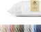 Linen Home 100% Cotton Percale Pillowcases, King Size, White, 2 Pieces, 20 inches X 40 inches
