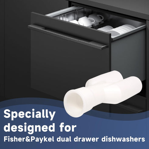 Dishwasher Drain Hose Joiner for Fisher & Paykel Dual Drawer Dishwasher, Replaces 525925, FP-529872 (2PCS)