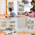 Spice Rack Wall Mounted 4 Pack, Space-Saving Organizer for Spice Jars and Seasonings, Chrome