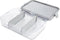 PackIt Mod Lunch Bento Food Storage Container - Steel Gray, Shatterproof Base, Leak-Resistant Dividers