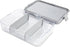 PackIt Mod Lunch Bento Food Storage Container - Steel Gray, Shatterproof Base, Leak-Resistant Dividers