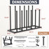 19.5 Inches 6 Closet, HzTinT Boot Rack, Boot Rack Organizer Tall Boots, Stainless Steel Boot Storage Holder, Free