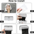 FHUIEWRY 3 100 Counts, Pcs Fine Liner Trash Bag Holder Dispenser, Wall Mounted Plastic Bag Organizer with Trash Bags