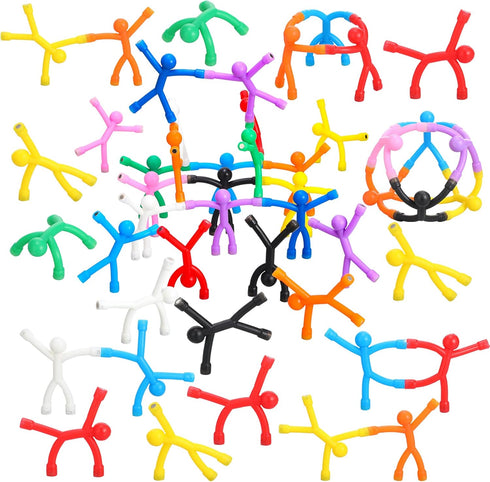 50 10 Jerify Pcs Refrigerator Magnets Colorful Magnetic Men Fidget Toys Humanoid Mini Flexible Cute Toys