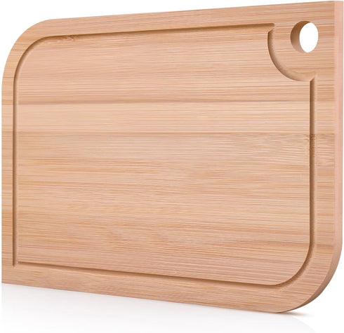 11.5"x 8" Small Bamboo Wood Cutting Board, Lightweight Wooden Fruit Cutting Board for Home