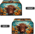 Highland Cow Slow Cooker Bags, Cattle Wildlife Dust Cover for Slow Cooker, Air Fryer Cover with Mesh Pockets