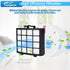 Leadaybetter AZ2002 Vacuum Filter Replacement for Shark Vertex DuoClean PowerFin, 2 HEPA, 4 Foam, 4 Felt Filters