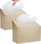 QUISBE Tissue Box Cover Holder Compatible with Kleenex Disposable Paper Hand Towels, Leather
