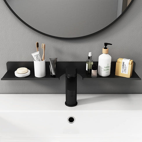 17 Inch Acrylic Bathroom Shelf Organizer, Over The Faucet Sink Shelf, Bathroom Countertop Organizer for Kitchen