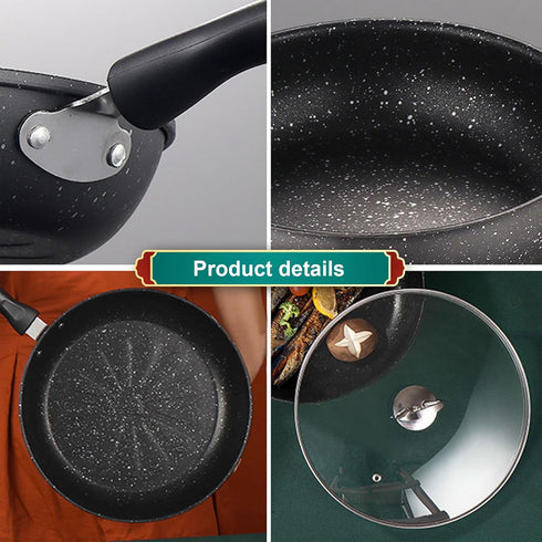 Egg Frying Pan, 4.7-Inch Small Nonstick Pan with Lid, Heat Resistant Skillet for Cooking, Portable Omelet Pan