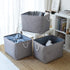 TheWarmHome Fabric Storage Bins for Organizing, Large Sturdy Baskets with Handles, Decorative Foldable (3 Pack)