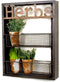 CTW Home Collection Industrial Metal Country Herbs Wall Shelf Planter Holder Kitchen Garden Herb Organizer