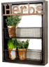 CTW Home Collection Industrial Metal Country Herbs Wall Shelf Planter Holder Kitchen Garden Herb Organizer