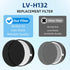 APPLIANCEMATES LV H132 Replacement Filter, 3-in-1 H13 True HEPA for LEVOIT LV-H132 Air Purifier, 4 Pack