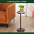 Small Round Martini Table | Solid Acacia Wood Pedestal Side Table