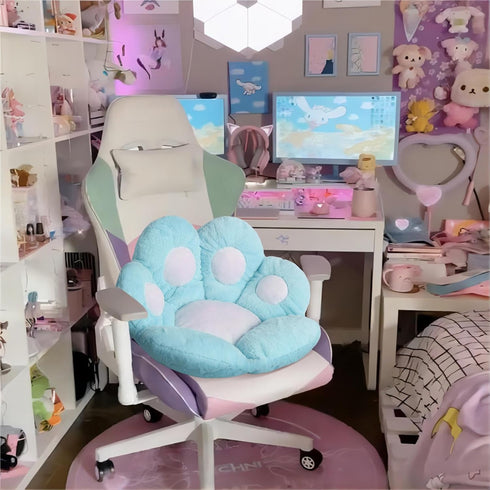 31.4 27.5 inch Ditucu Cat Paw Cushion Kawaii Chair Cushions x Cute Stuff Seat Pad Comfy Lazy Sofa Office Floor Pillow