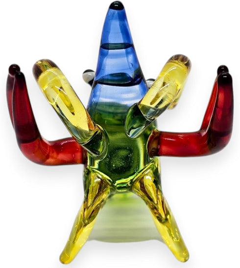 2" ChangThai Design Tiny Green Red Blue Shrimp Prawn Lobster - Miniature Hand Blown Glass Sea Animal Fish Marine