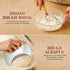 9" 10" 37oz Sourdough Starter Kit with Round & Oval Banneton Proofing Basket and Starter Jar - Beginner-Friendly