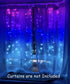 Ariswill Frozen Curtain Lights Pink Purple Blue Ombre Fairy Light with Remote Ombre Rainbow LED String Curtain Lights