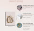 UNDDISINS 3 Pcs Animal Nursery Canvas Wall Art Watercolor Baby Animals with Wildflowers Painting Picture Wall Decor