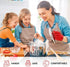 Killer's Instinct Outdoors Heat Resistant Gloves, Oven Mitts with Fingers, Red Cotton Kitchen Holders Double Set