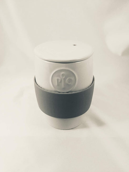 Pampered Chef Ceramic Egg Cooker | Microwave Egg Poacher | Quick Scrambled Eggs Maker with Silicone Sleeve