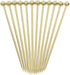 Cocktail Picks Stainless Steel Martini Skewer Reusable Ball Top, Gold (Set of 12)