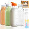 LOSANJI 4 Pack 32 Oz Glass Milk Bottles with Nut Milk Bag &
