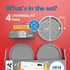 Silent Guys Anti Vibration Pads for Washing Machine, Rubber Vibration Pad Isolation Pads