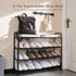 Aniston 17.6"-32" 4 Closet, Expandable Shoe Rack, Adjustable Small Shoe Rack, Tier Metal Shoe Shelf for for Entryway