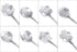Maitys 16 Pieces Stainless Steel Flower Coffee Spoon Set for Tableware Kitchen, Cafe or Bar in Silvery