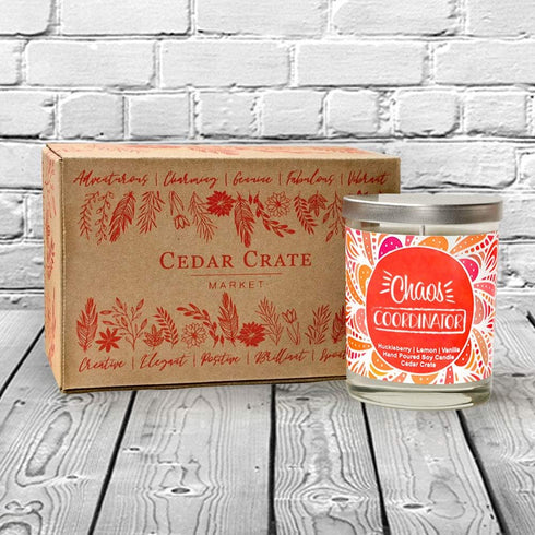 Chaos Coordinator | Huckleberry, Lemon, Vanilla | Luxury Scented Soy Candle, 10 Oz Jar, Made in USA