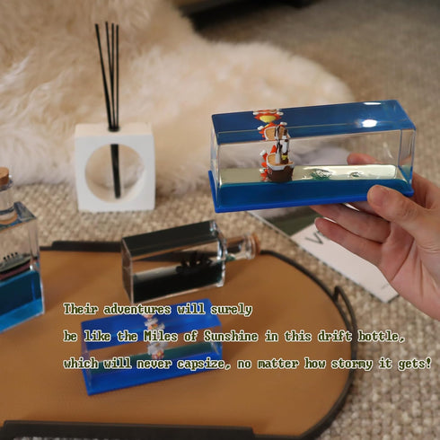 Unsinkable Boat in a Box, Cruise Ship Fluid Drift Bottle, Cruise Ship Toy, Model Decoration, Home Decoration Toys Gift